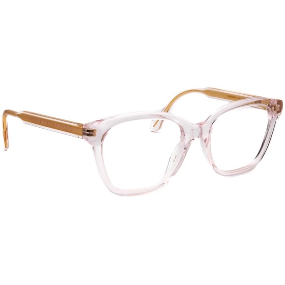 Gucci Eyeglasses GG0566ON 004 Blush Transparent/Gold Square Made in Japan - Picture 1 of 9